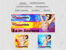 Tablet Screenshot of liebeshoehle-neunkirchen.de